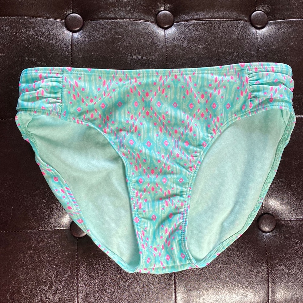 Xhilaration Girls Blue and Pink Bikini Swim Bottoms